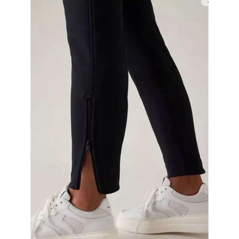 Athlete XS Cozy Karma Zip Pant, Black Soft Pants Joggers NWT Fleece Lining